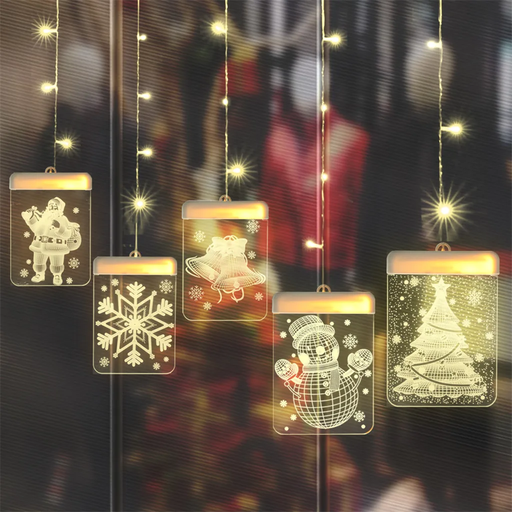 

Christmas Decorative Lamps USB LED Night Light 3D Acrylic Sign Light Decor for Home Outdoor Parties Decoration