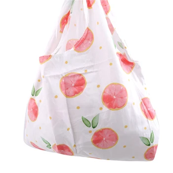 

2020 Fold Over Totes Reusable Top-Handle Bag for Women Portable Cloth Bag Printed Handbag for Female Outside Organizer