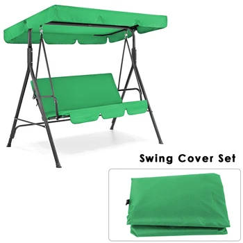 

Patio Swing Cover Set Waterproof Swing Canopy Seat Top Covers Swing Seat Cover For Garden Patio Swing