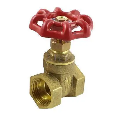 Красная поворотная ручка 26 мм 3/4PT резьбовой диаметр стопа воды латунный клапан ворот