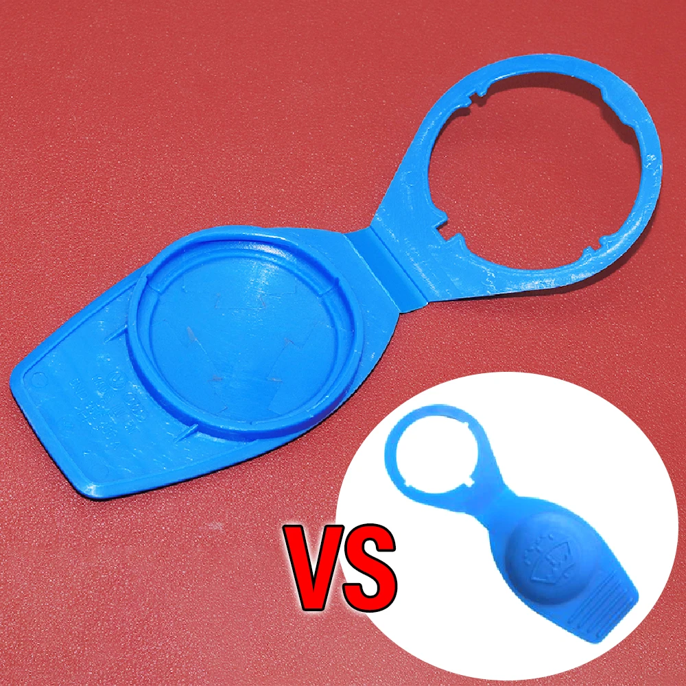 Windshield Washer Tank Cap Blue Windshield Wiper Washer Tank Bottle Fluid Reservoir Cover Cap Fit For VW Golf CC Jetta Passat Tiguan SKODA Fabia Octavia