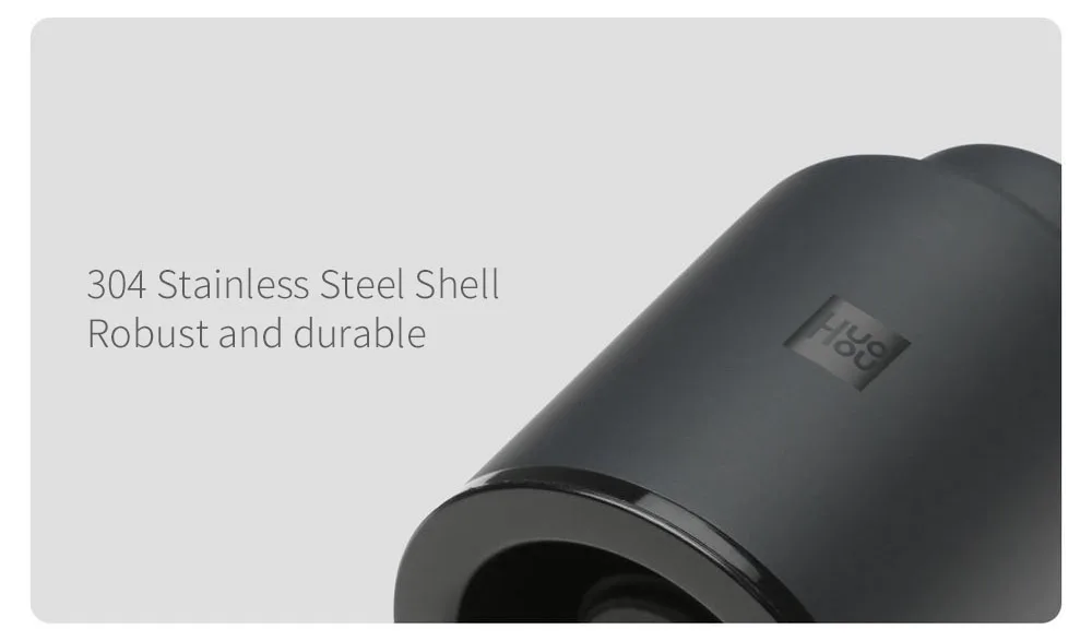 HUOHOU Stainless Steel Vacuum Bottle Stopper Bottles Cap 7 Days Sealer Fresh Keeper Bottle Cover With Date Scale From