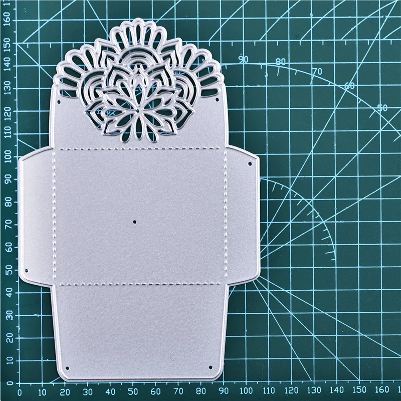 DiyArts Цветочные штампы Открытый конверт металлические Вырубные штампы для рукоделия Скрапбукинг DIY карты Альбом тиснение высечки Декор