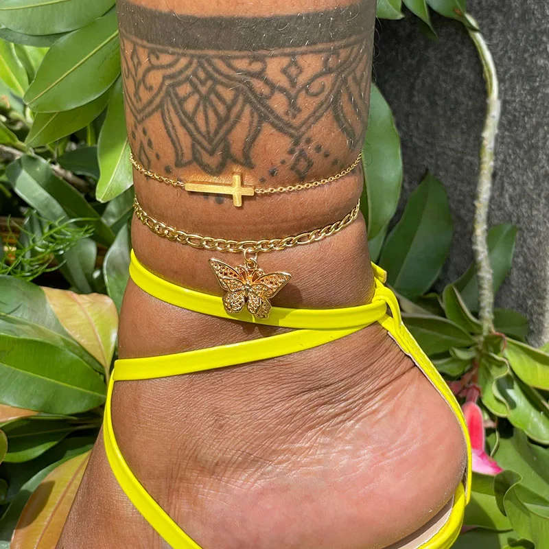 ICFTZWE Anklet Stainless Steel Female For Women