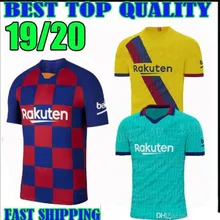 19 20 Новинка Barcaed Jersey soccer La Liga взрослая Футболка домашняя красная желтая Размер S-2XL футболка