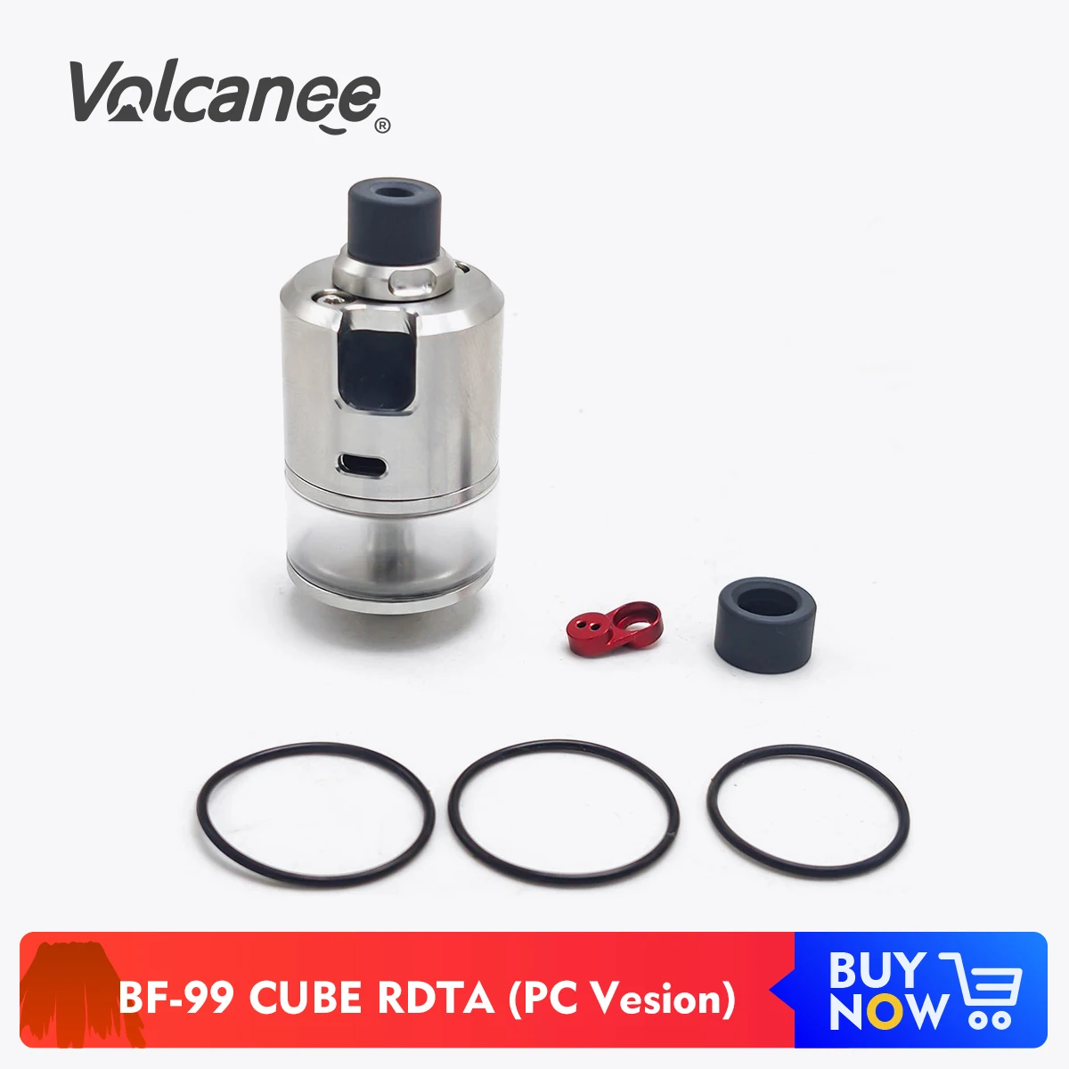 Volcanee Coppervape 316SS BF-99 Куб Стиль MTL RDTA 22 мм Диаметр 2 5 мл нижний воздушный поток