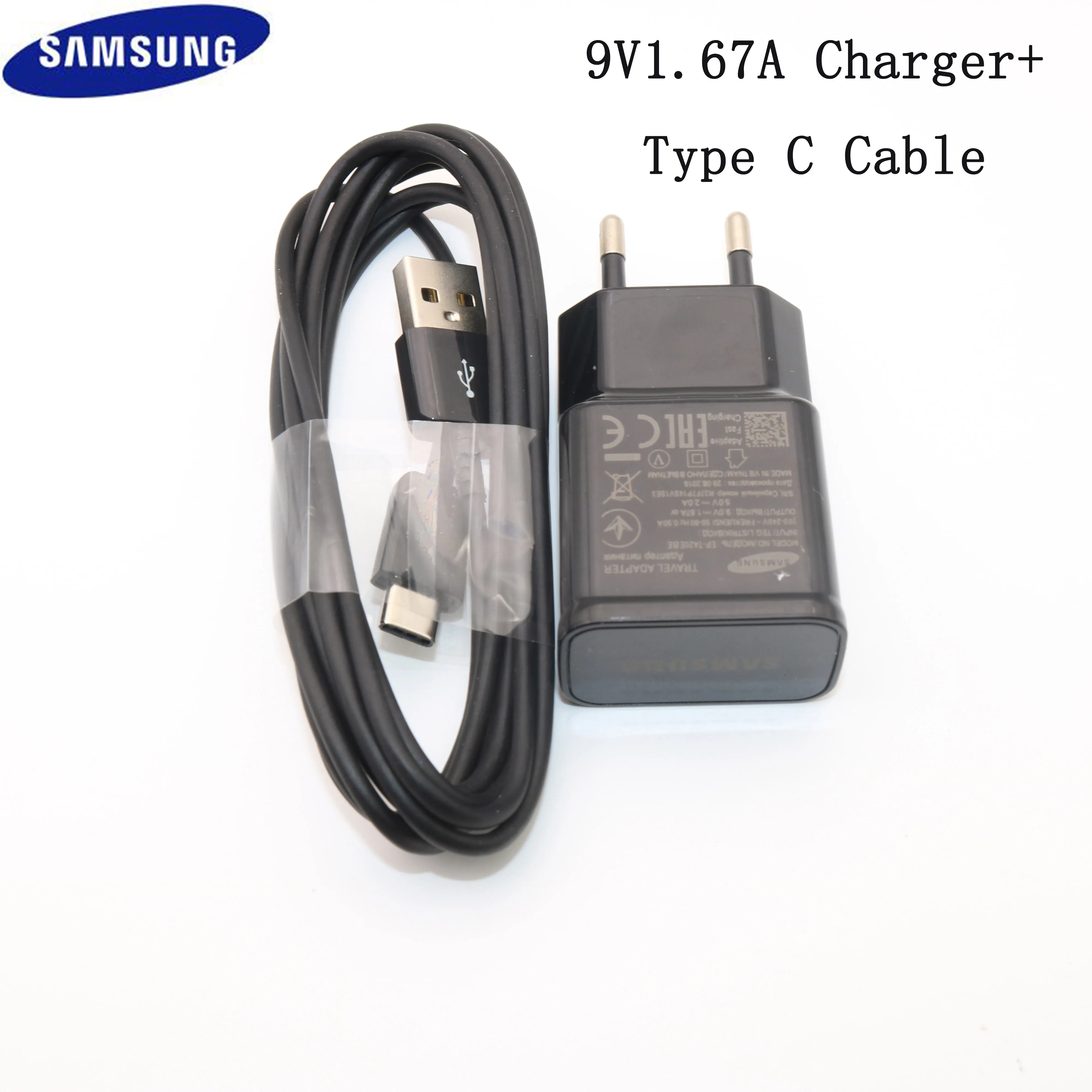 

Samsung Fast Charger USB Power Adapter 9V 1.67A Quick Charge Type C Cable for Samsung Galaxy S10 S8 S9 Plus A30 A70 A50 note 8 9
