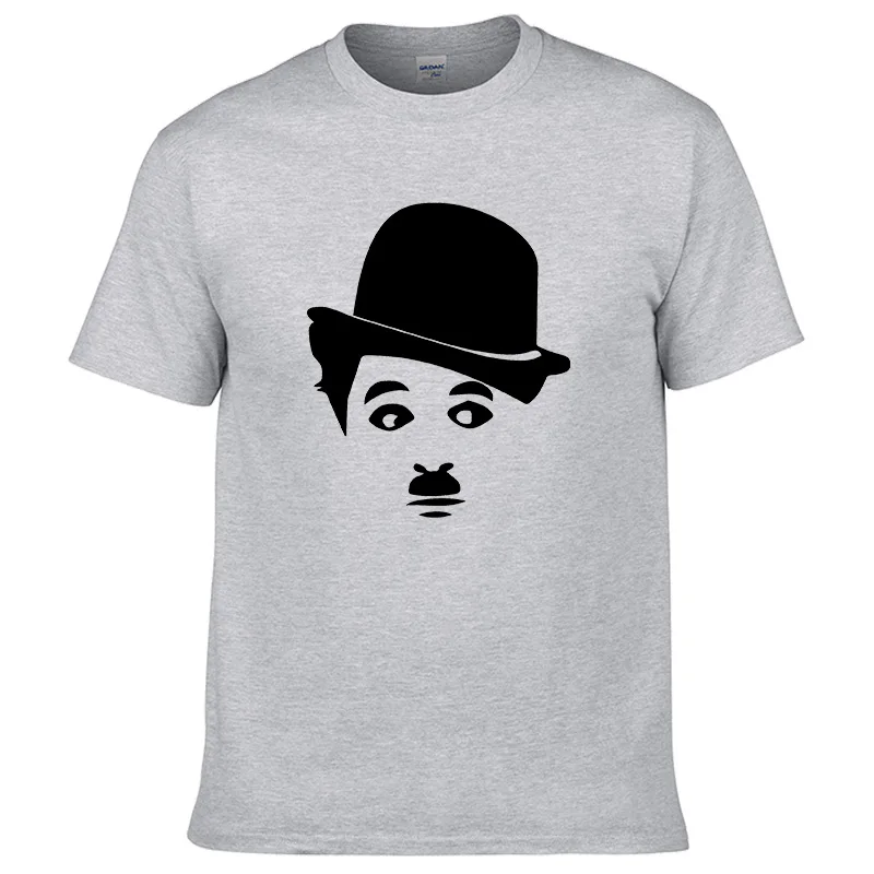 2 Классическая забавная Футболка с принтом Chaplin в стиле Харадзюку, летняя модная мужская уличная одежда в стиле хип-хоп с коротким рукавом, высокое качество, хлопок - Цвет: 2