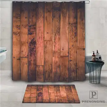 

Custom log style (1) Waterproof Shower Curtain Doormat Home Bath Bathroom Polyester Fabric Multi Sizes#2019-1-05-29