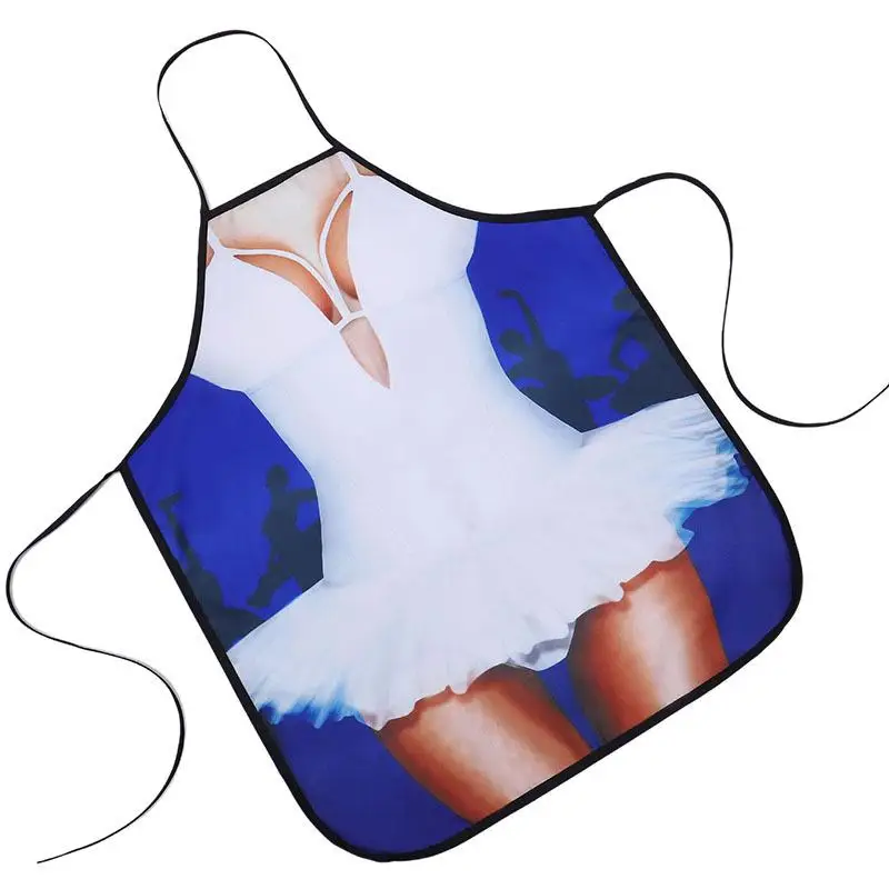 Kitchen Sexy Apron Woman Funny Pinafore Cooking Baking Party Cleaning Cute Aprons for Christmas Apron WQ63