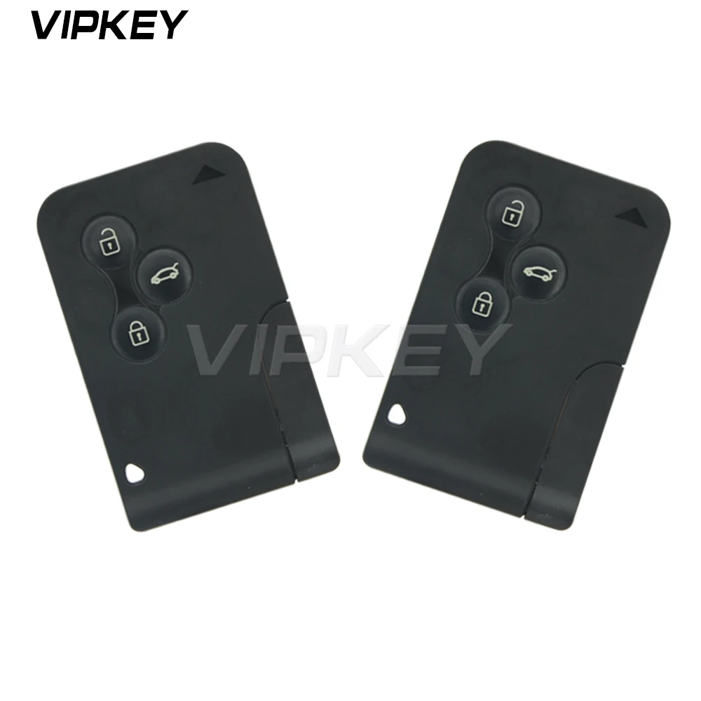 

Remotekey 2pcs 3 button 433mhz PCF7947 for Renault Megane 2 Megane II car key 2003 2004 2005 2006 2007 2008 Smart key card