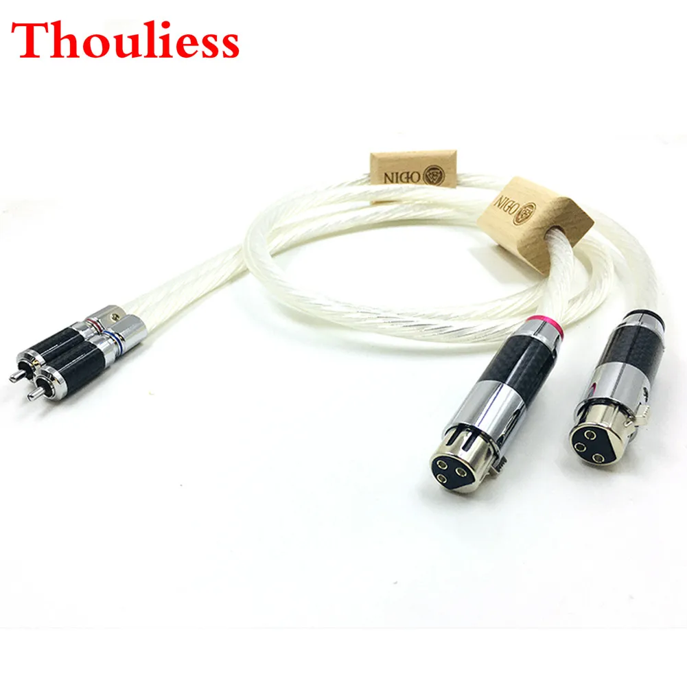 Thouliess RCA к XLR Балансирующий кабель HiFi Odin 2 папа мама сбалансированные соединения