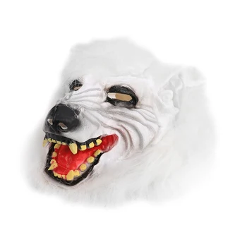 

Halloween Costume Mask Party Props Mask Horror Devil Wolf Head Mask Full Head Party Mask Silicone Animal Mask