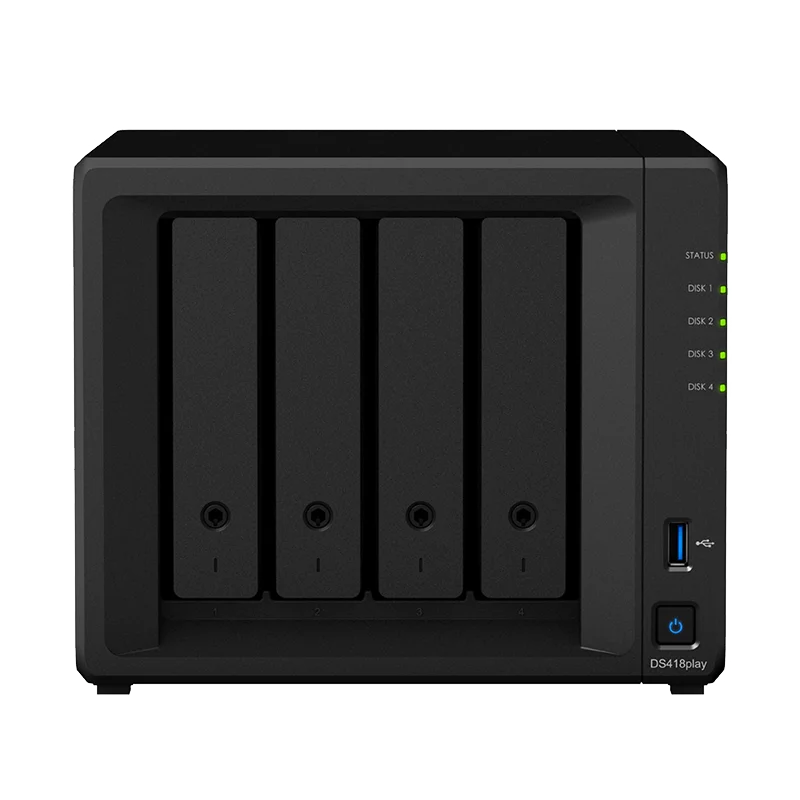 Дисковая станция NAS Synology DS418 4 bay бесдисковый nas сервер nfs сетевое хранилище