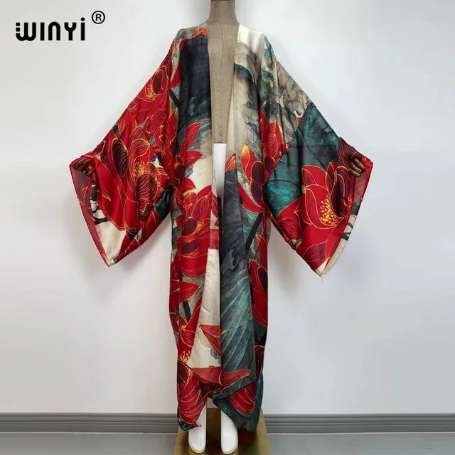 Europe WINYI new tunic bikini sweet lady pink boho Cardigan stitch Cocktail sexcy Boho Maxi Holiday Batwing Sleeve KIMONO mujer 35