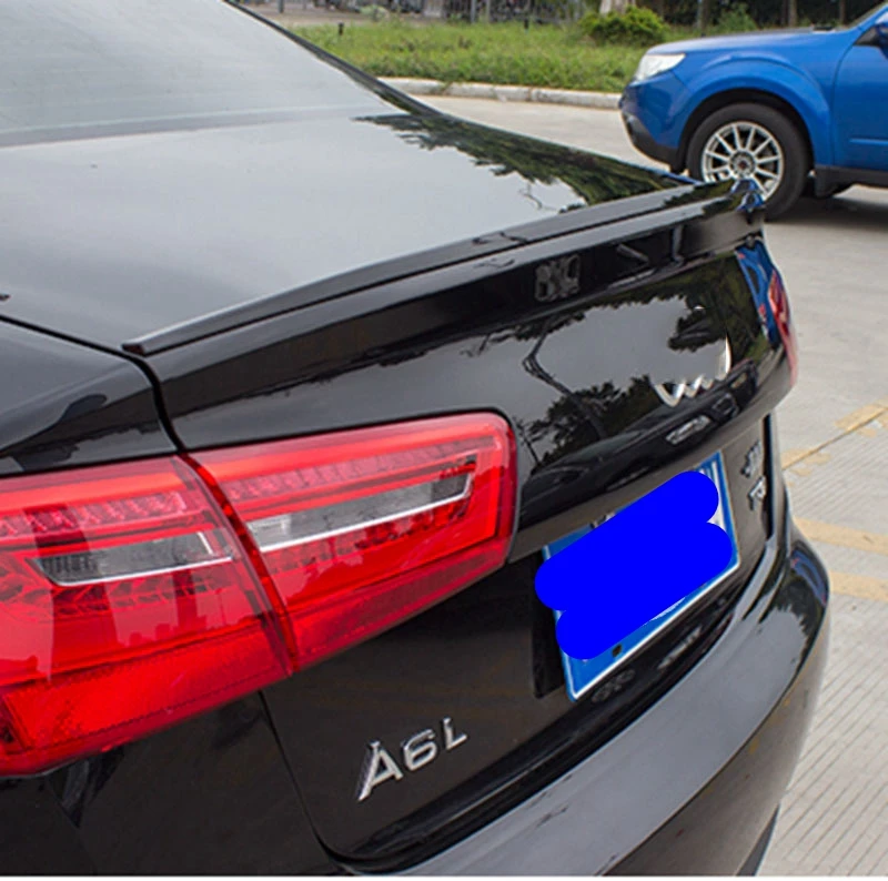 Для Audi A6 C7 спойлер 2011 2012 2013 внешний ABS пластик Неокрашенный праймер цвет задний багажник крыло спойлер