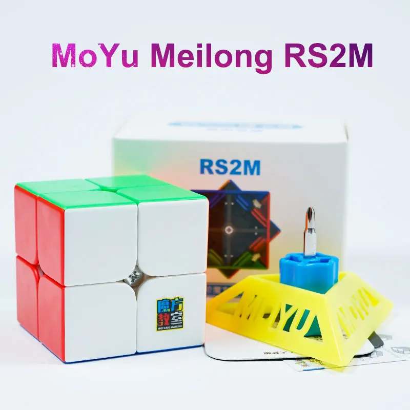 

Moyu RS2M Magnetic 2x2x2 Speed Magic Cube Stickerless Meilong RS2 M Puzzle Cube RS4M Professional RS3M Magnet 3x3 Magico Cubo