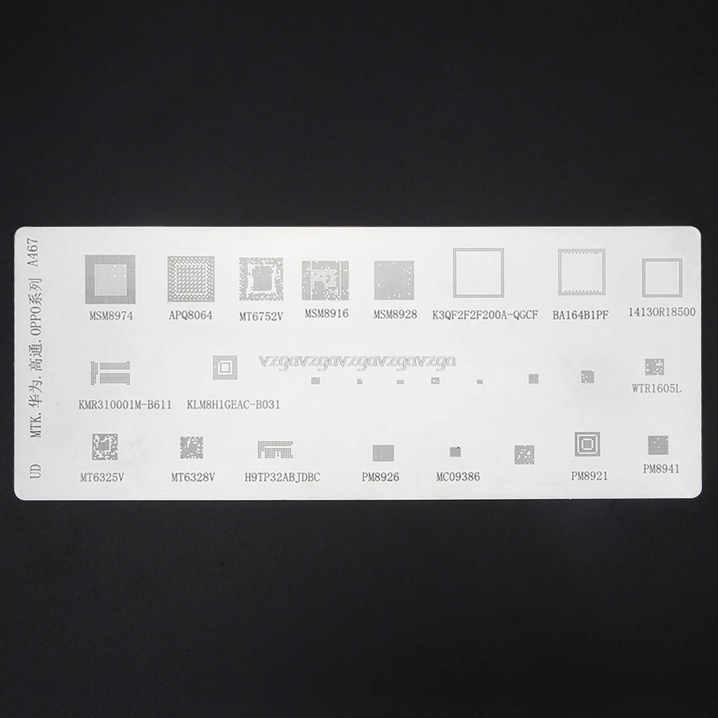 4 шт. Универсальный BGA трафарет для MTK MSM cpu ram PM power IC Reball Pin BGA прямого нагрева шаблон O30 19 Прямая поставка