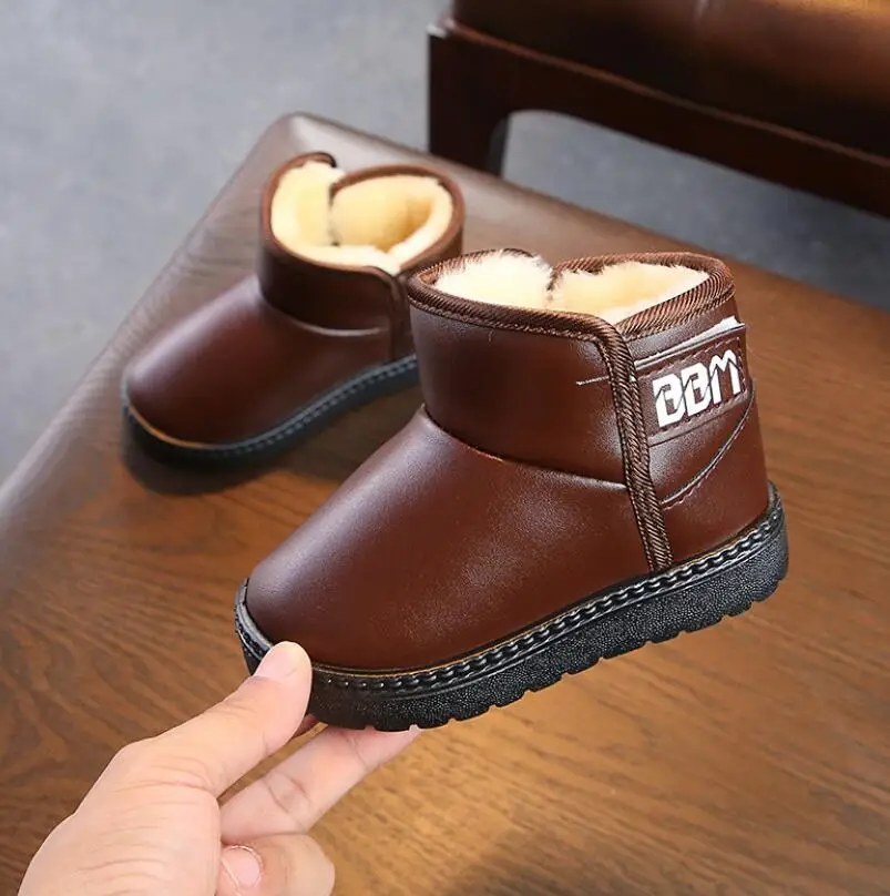 

Winter Baby Boys Girls Shoes Kids New Fashion Cute Cartoon Snow Boots Warm Cotton Thick Shoes Children Casual Boots Sneakers