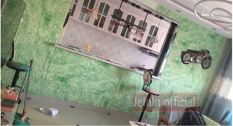 Индийский стиль ретро 3d наклейки на стену ТВ фон стены гостиной спальни Водонепроницаемый самоклеющиеся обои Пена наклейки на стену