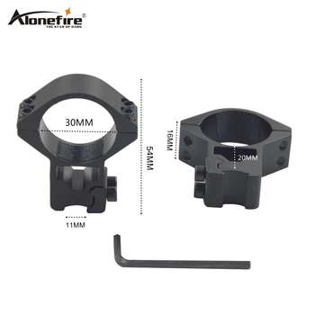 

Alonefire M29 30mm Ring 11mm Weaver Rail Dovetail Base Holder Airsoft Rifle Shot gun Tactical light Laser Sight Scope Mount Clip