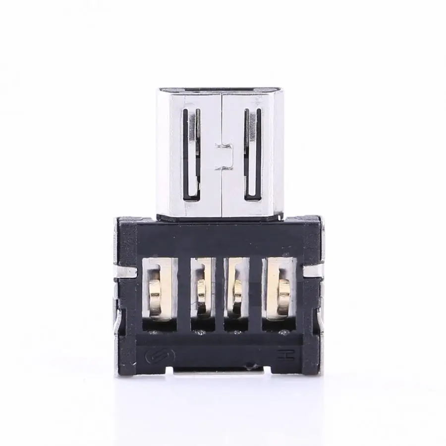 Мини микро USB мужчина к USB Женский флэш-накопитель черный OTG адаптер конвертер для samsung/htc