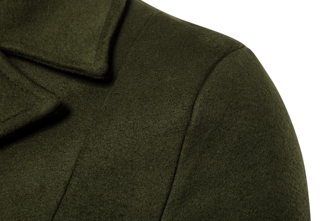 Осень и зима новые черные серые зеленые цвета S-xxl Размеры теплое Мужское пальто Длинная ветровка пальто для мужчин