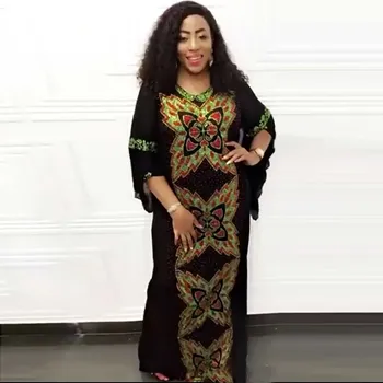 

Dashiki African Dresses for Women Bazin Dress African Clothing Plus Size Dresses Butterfly Maxi Dress Robes African Clothes