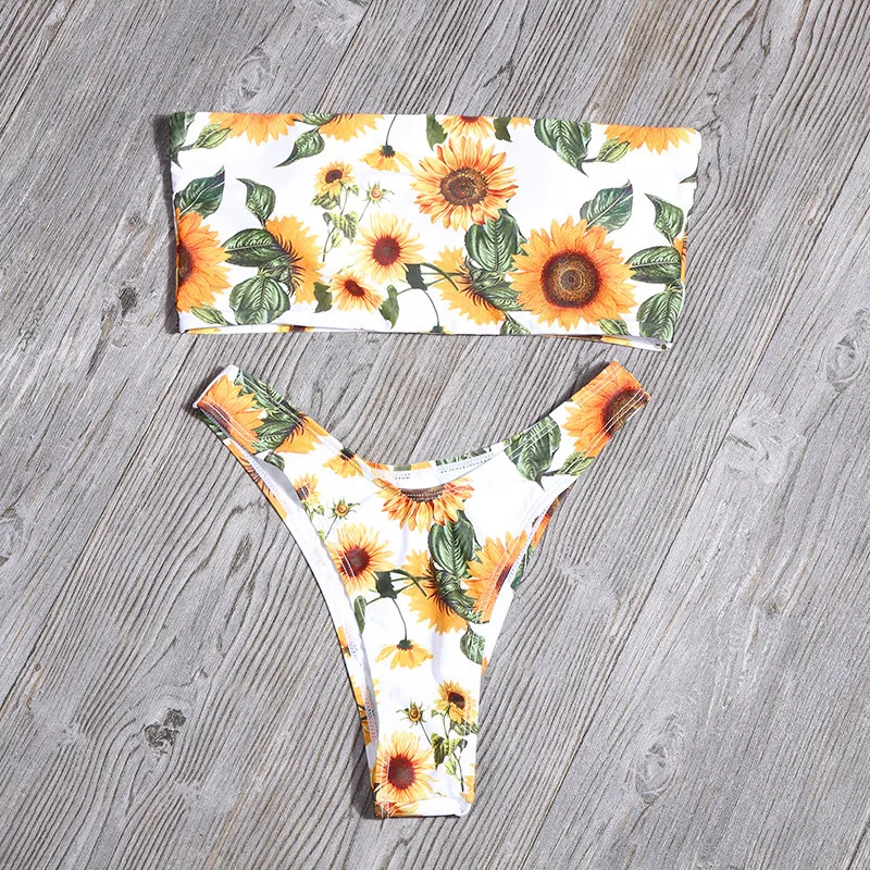 sunflower push up bikini