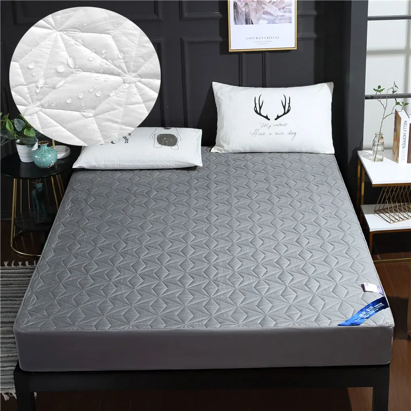 

Waterproof bedspread thickening Plus cotton fabric bed cover for children wetting bed cover can Better protect your mattress