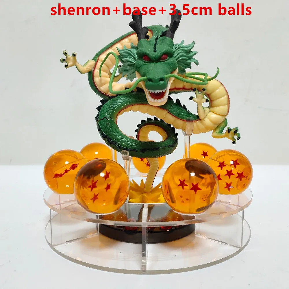 Dragon Ball Z Shenron ПВХ Фигурки Светодиодные хрустальные шары Игрушка Dragon Ball Супер Shenlong аниме-фигурка DBZ шары дракона