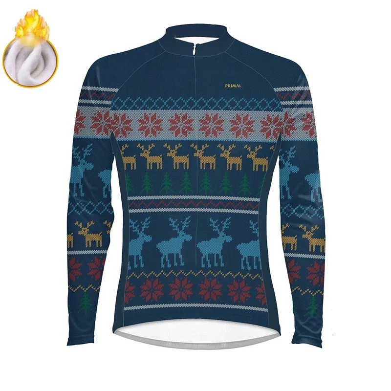 jerseys PRIMAL Мужская зимняя одежда для велоспорта Теплая Флисовая одежда ropa ciclismo maillot для велоспорта профессиональная команда для езды на велосипеде Джерси - Цвет: jerseys