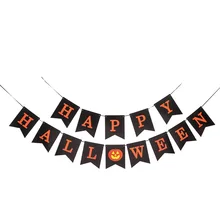 16*20 смхэппи Хэллоуин с надписью висячий флаг декор для Хэллоуина, вечеринки декоративные принадлежности