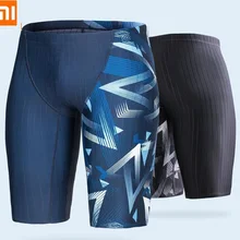 Xiaomi youpin Мужские плавки с геометрическим принтом, Пятиточечные, анти-хлор UPF50+, мужские профессиональные плавательные штаны
