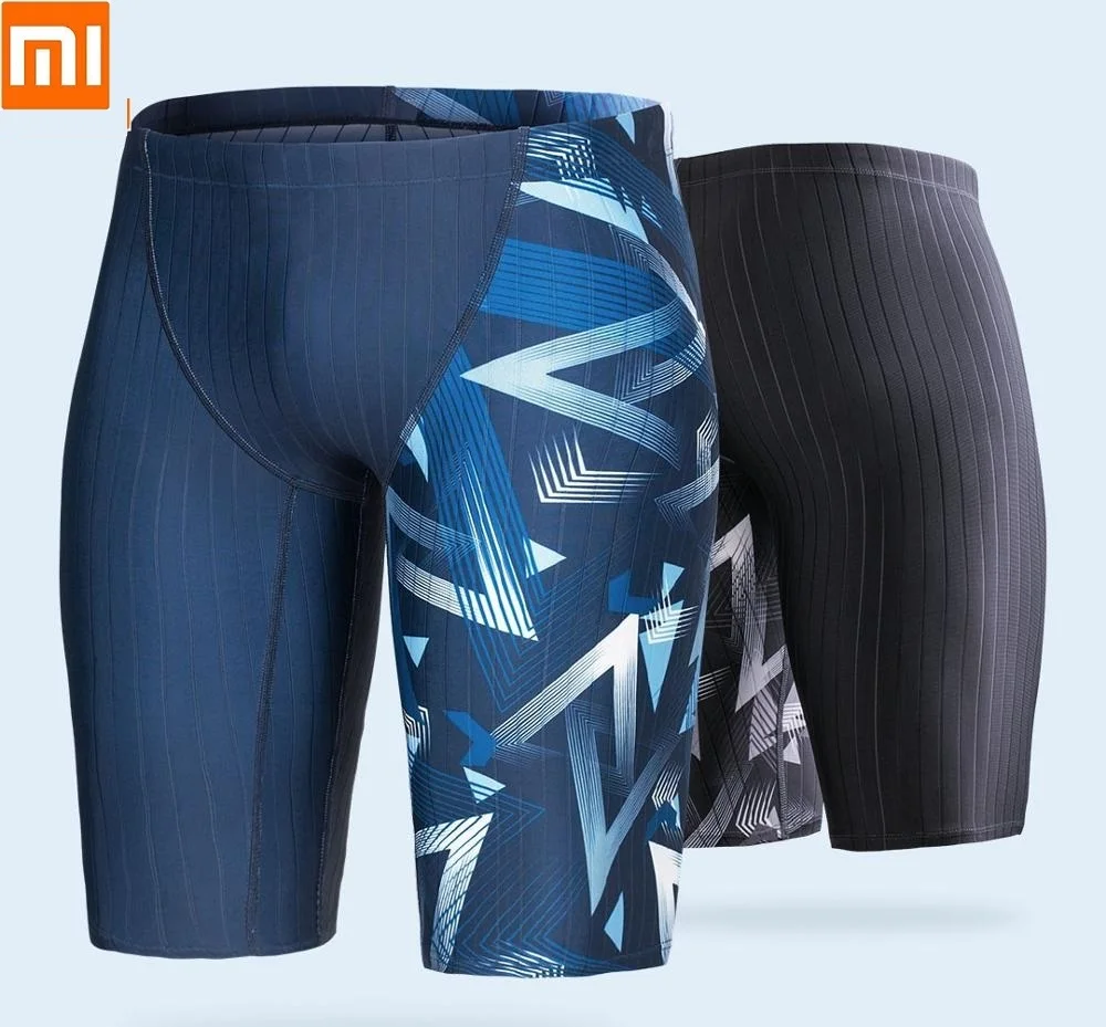 Xiaomi youpin Для мужчин с геометрическим принтом, кольца в виде пятиконечной плавки анти-хлор UPF50 + мужской профессиональный плавательный Штаны
