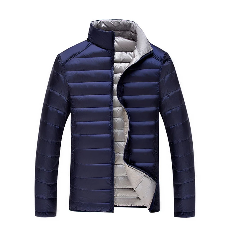 5XL 6XL 7XL 90% белая куртка на утином пуху зимняя теплая куртка пальто мужские тонкие сверхлегкие пуховики Мужская Верхняя одежда Пальто