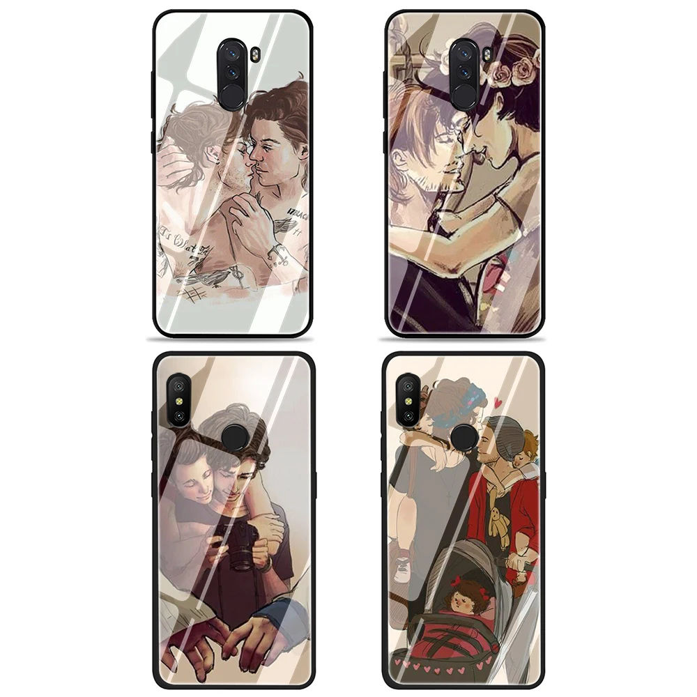EWAU one direction harry styles» и Louis tomlins Стекло чехол для телефона для Xiao mi 4X 6A Note5 6 7 pro mi 5X6X8 9 A1 A2