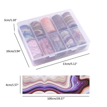 

1 Set Reflective Mirror Foil Paper Marbling Fillers Epoxy Resin Jewelry Fillings