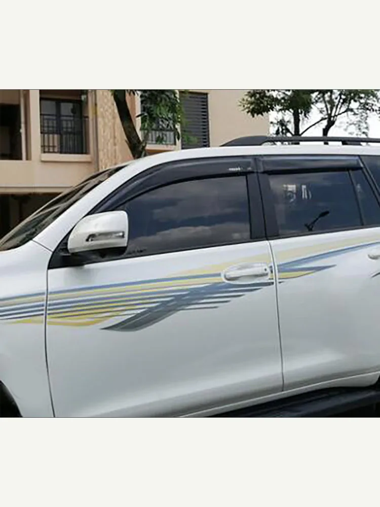 Windows visor side wind window deflectors visor windshield on the windows accessories For Toyota Prado  2010-2020