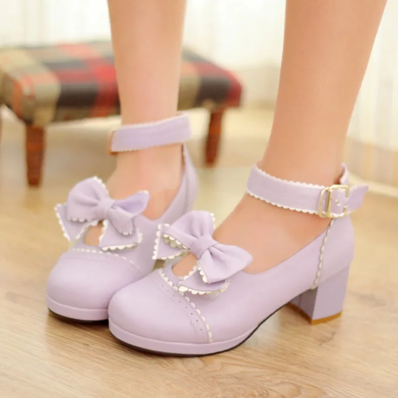 Красивая обувь в стиле Лолиты Виктории; 3 цвета; милая обувь из искусственной кожи; обувь в стиле Лолиты; обувь для костюмированной вечеринки принцессы с бантом