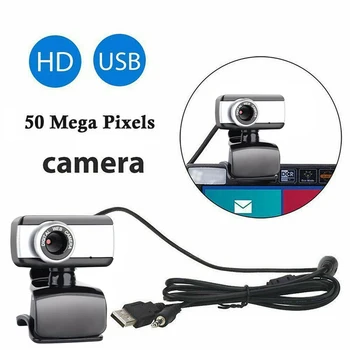 

BALLEEN.E 480P HD Camera Webcam Clip Web Cam 50.0 Mega Pixel USB 2.0 With Microphone For Computer PC Video Skype Live Conference