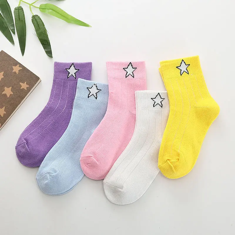 5 пар, носки для детей, ухо Микки Мауса, детские спортивные носки, короткие носки для маленьких девочек, милые носки для малышей, 15 видов