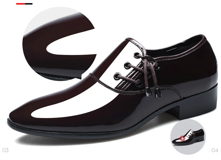 Formal Leather Luxury Men Oxford Shoes Plus Size 38-48