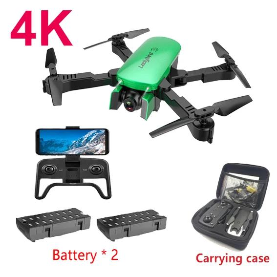 R8 Дрон 4K HD Антенна камера RC Квадрокоптер оптический поток Hover Смарт следование двойной камеры Дистанционное управление вертолет с камерой игрушка - Цвет: Зеленый