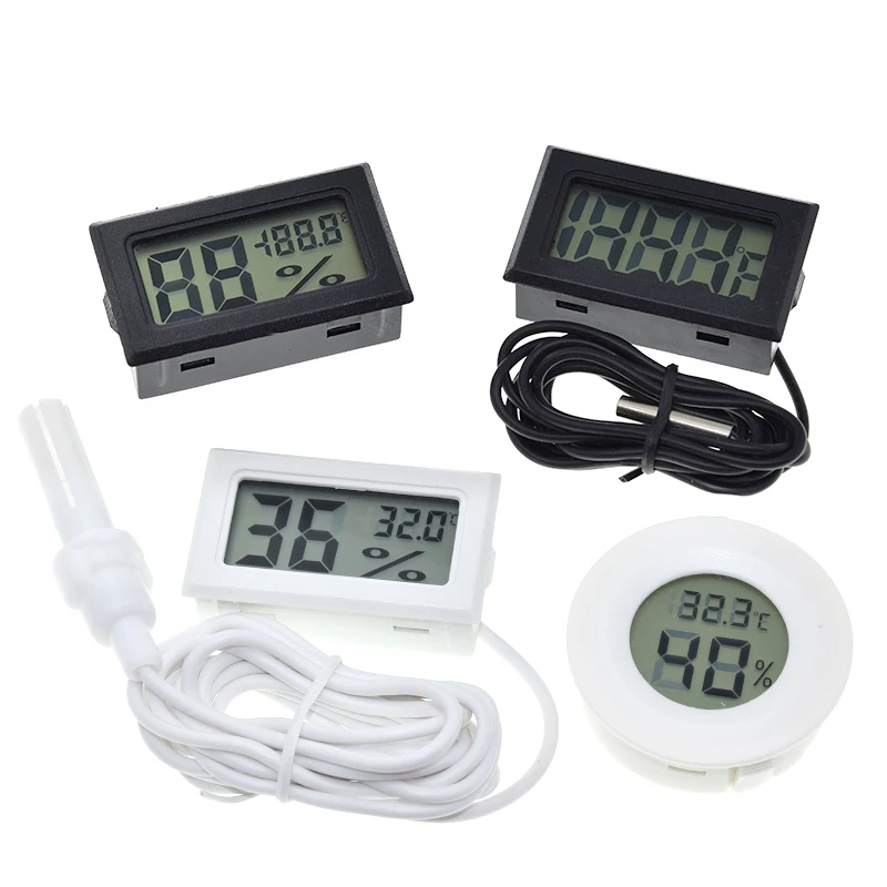 4 X Thermometer Digital LCD Temperatur Hygrometer Termometer Luftfeuchtigkeit DE 