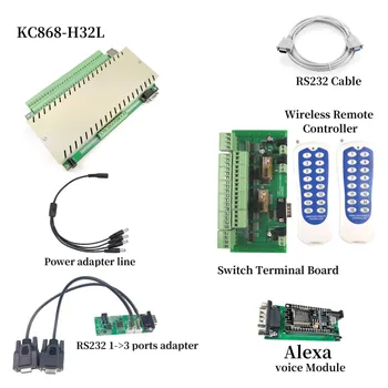 

32 Channels ethernet relay controller support Alexa voice control and Manual switch board