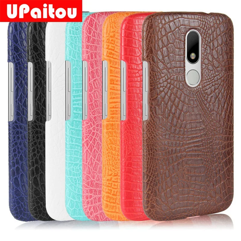 UPaitou Luxury Hard PC Leather Cases Back Cover for Motorola Moto G5S G6 G5 G4 Plus C X4 E4 Z2 Z Play M Dual Sim Coque |