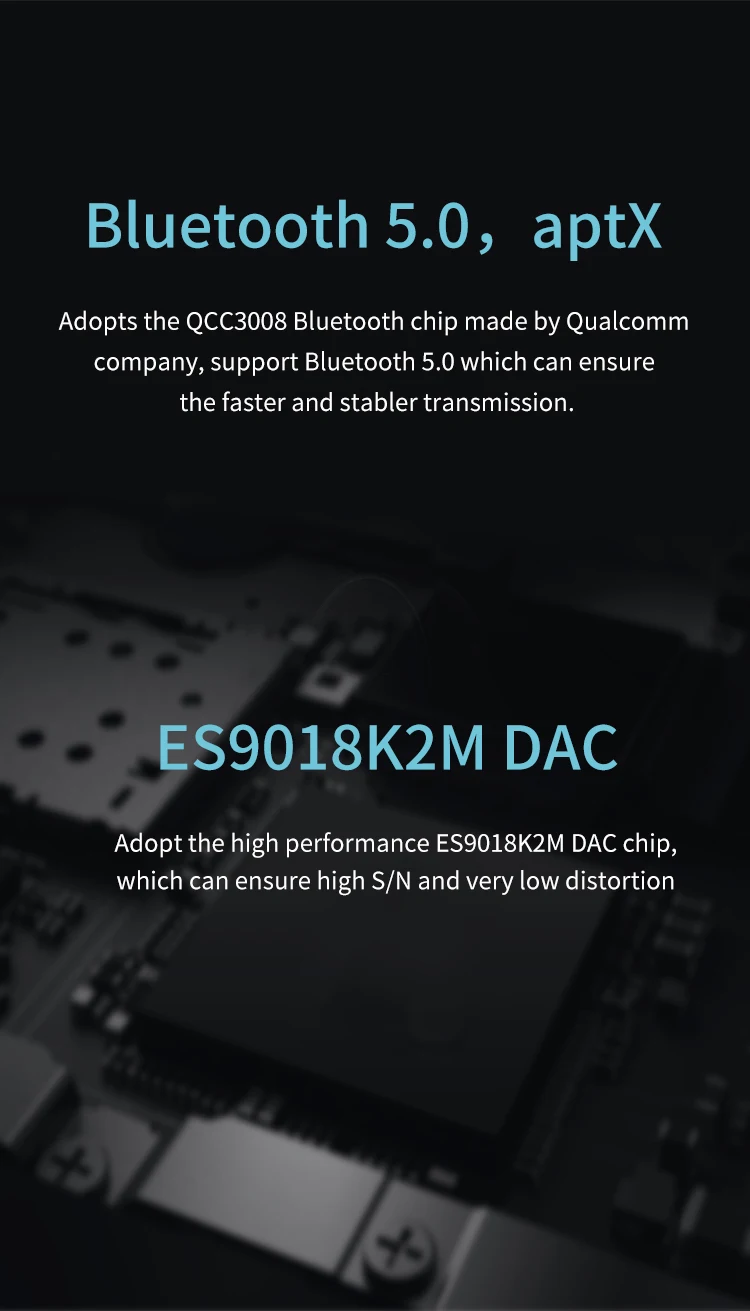 EE XDUOO XQ-25 портативный с высоким разрешением без потерь DSD музыка Bluetooth 5,0 аудио приемник конвертер плеер DAP DAC mp3-плеер