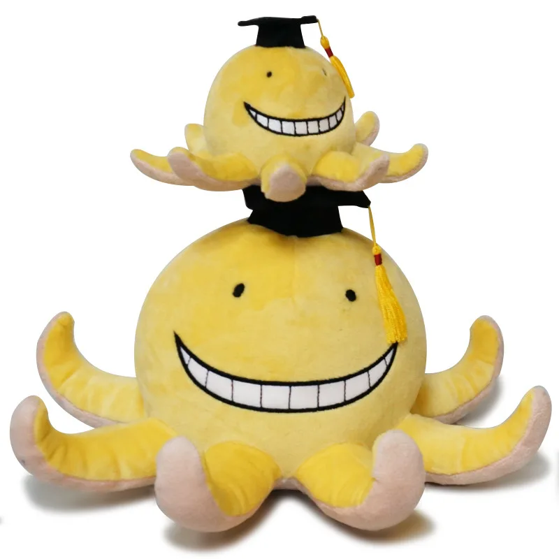 

Korosensei Assassination Classroom Super Soft Stuffed Plush Toy Cartoon Cute Smile Doll Cosplay Christmas Gift for Kids Children