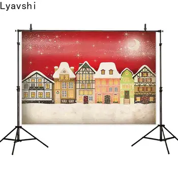 

Lyavshi background christmas winter old town decoration snow background photo studio photo studio photography background